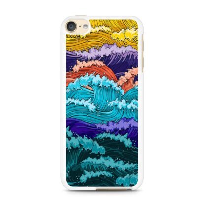 Multi Wave Colorful Art iPod Touch 6 / 7 Case - Image 2