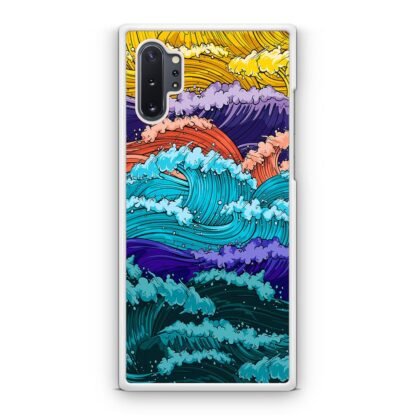 Multi Wave Colorful Art Samsung Galaxy Note 10 / Note 10 Plus Case - Image 2