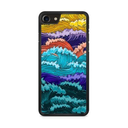 Multi Wave Colorful Art iPhone 7 / 8 / SE 2020 / SE 2022 Case