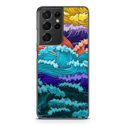 Multi Wave Colorful Art Samsung Galaxy S21 / S21 Plus / S21 Ultra / S21 FE Case