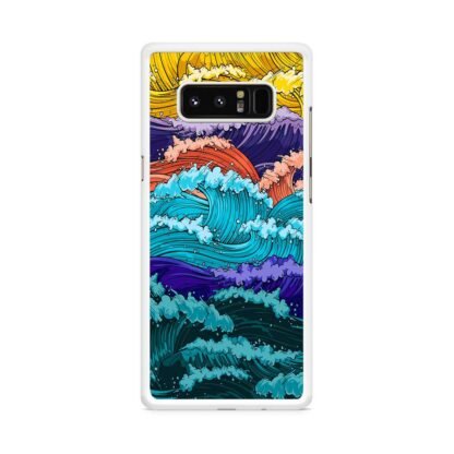 Multi Wave Colorful Art Samsung Galaxy Note 8 Case - Image 2