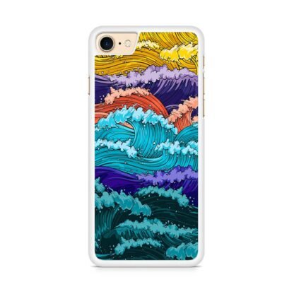 Multi Wave Colorful Art iPhone 7 / 8 / SE 2020 / SE 2022 Case - Image 2