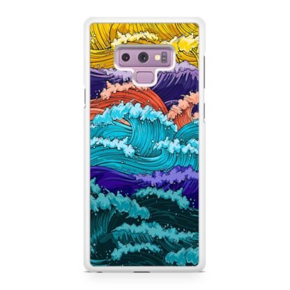 Multi Wave Colorful Art Samsung Galaxy Note 9 Case - Image 2