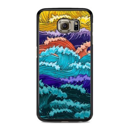 Multi Wave Colorful Art Samsung Galaxy S6 / S6 Edge / S6 Edge Plus Case