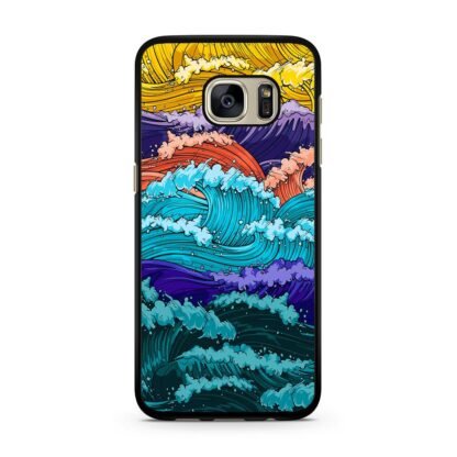 Multi Wave Colorful Art Samsung Galaxy S7 / S7 Edge Case