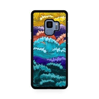 Multi Wave Colorful Art Samsung Galaxy S9 / S9 Plus Case