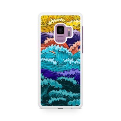 Multi Wave Colorful Art Samsung Galaxy S9 / S9 Plus Case - Image 2