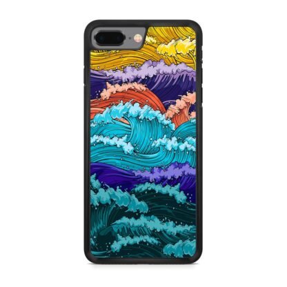 Multi Wave Colorful Art iPhone 7 Plus / 8 Plus Case