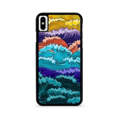 Multi Wave Colorful Art iPhone X / XR / XS / XS Max Case