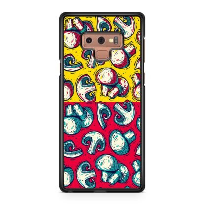 Mushroom Champignon Red Yellow Art Samsung Galaxy Note 9 Case
