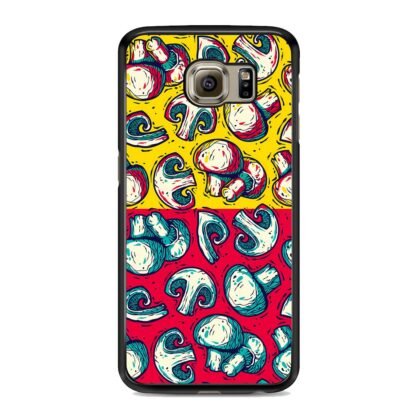 Mushroom Champignon Red Yellow Art Samsung Galaxy S6 / S6 Edge / S6 Edge Plus Case