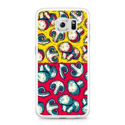 Mushroom Champignon Red Yellow Art Samsung Galaxy S6 / S6 Edge / S6 Edge Plus Case - Image 2