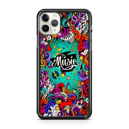 Music Tone Collage Doodle iPhone 12 / 12 Pro / 12 Pro Max / 12 Mini Case