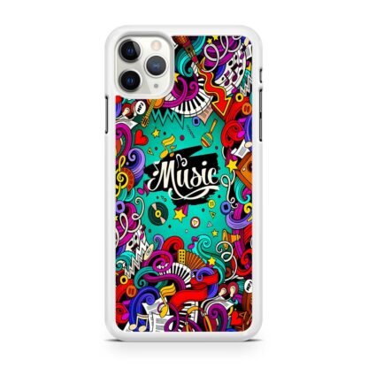 Music Tone Collage Doodle iPhone 12 / 12 Pro / 12 Pro Max / 12 Mini Case - Image 2