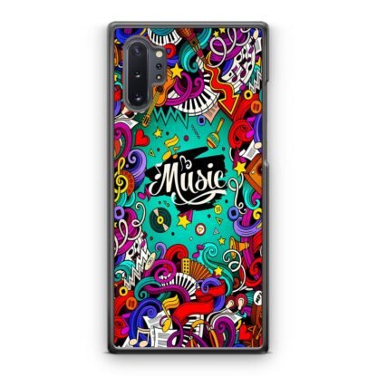 Music Tone Collage Doodle Samsung Galaxy Note 10 / Note 10 Plus Case