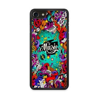 Music Tone Collage Doodle iPhone 7 / 8 / SE 2020 / SE 2022 Case
