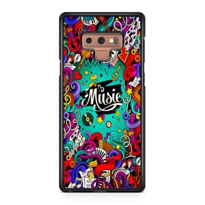 Music Tone Collage Doodle Samsung Galaxy Note 9 Case