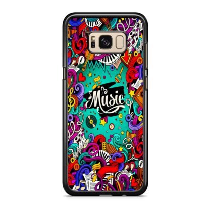 Music Tone Collage Doodle Samsung Galaxy S8 / S8 Plus Case