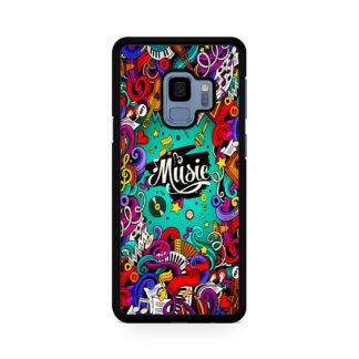 Music Tone Collage Doodle Samsung Galaxy S9 / S9 Plus Case