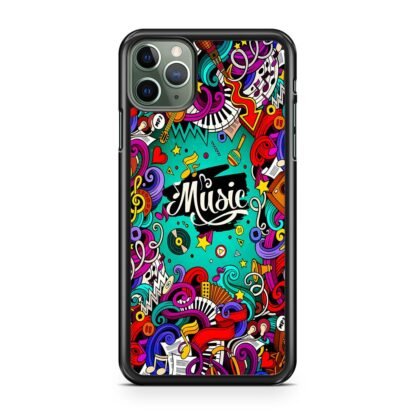 Music Tone Collage Doodle iPhone 15 / 15 Plus / 15 Pro / 15 Pro Max Case