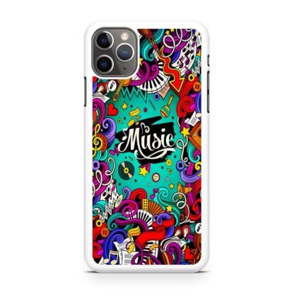 Music Tone Collage Doodle iPhone 15 / 15 Plus / 15 Pro / 15 Pro Max Case - Image 2