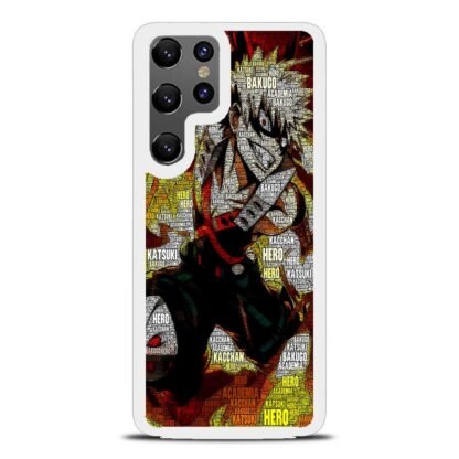 My Hero Academia Bakugo Text Collage Samsung Galaxy S25 / S25 Plus / S25 Ultra Case - Image 2