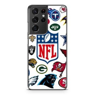 NFL Team Logo Collage Samsung Galaxy S21 / S21 Plus / S21 Ultra / S21 FE Case