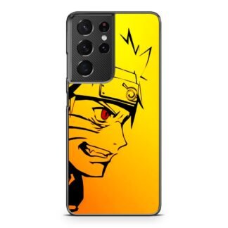 Naruto Shippuden Bijuu Mode Yellow Samsung Galaxy S21 / S21 Plus / S21 Ultra / S21 FE Case