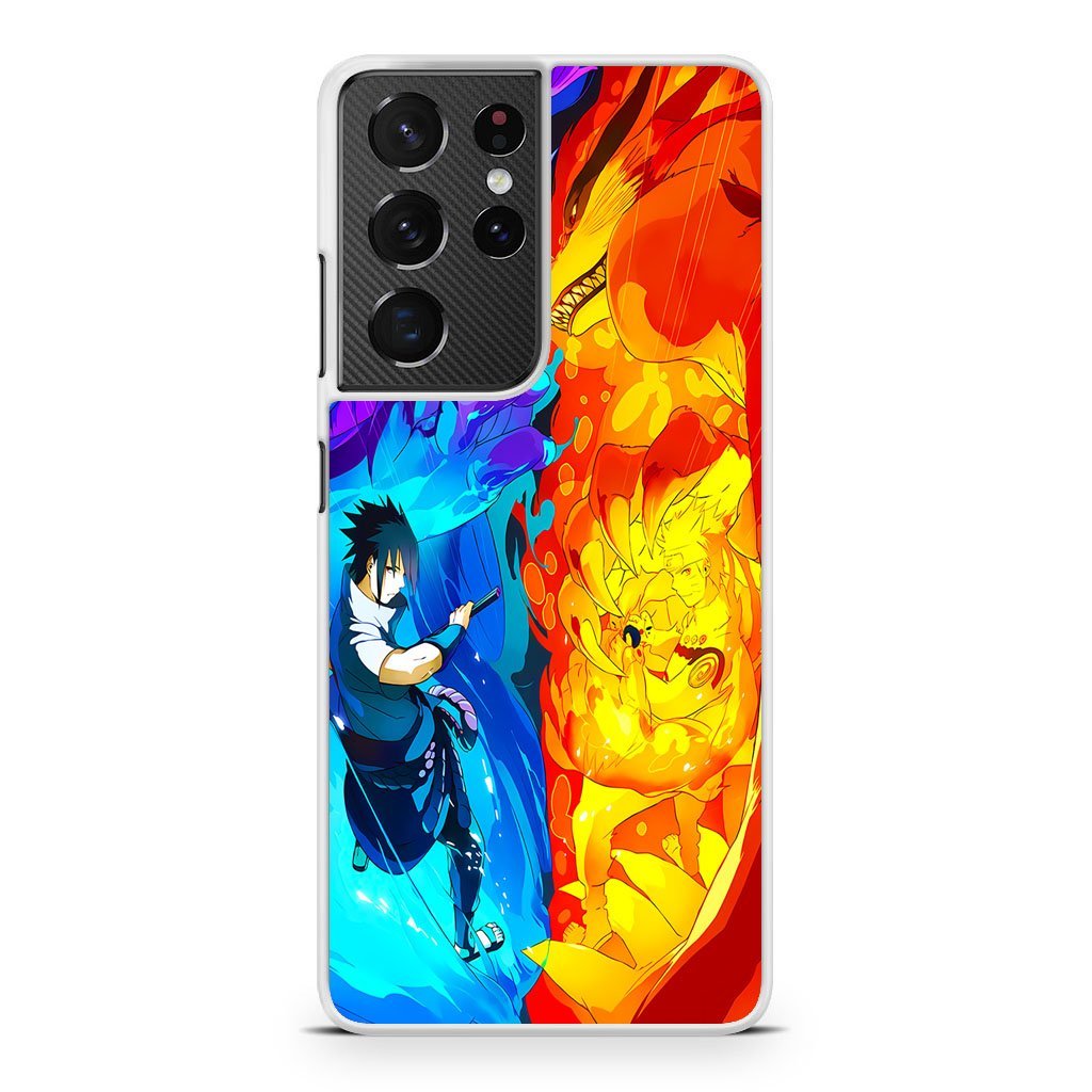 Naruto Vs Sasuke Overpower Samsung Galaxy S21 / S21 Plus / S21 Ultra / S21 FE Case - Image 2