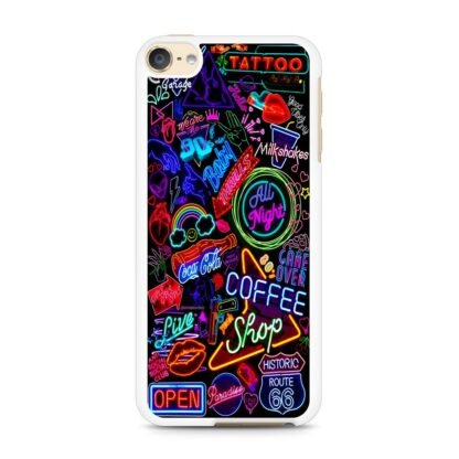Neon Night City Logo iPod Touch 6 / 7 Case - Image 2