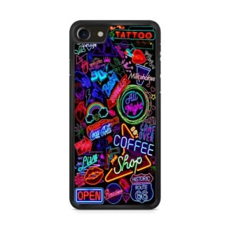 Neon Night City Logo iPhone 7 / 8 / SE 2020 / SE 2022 Case