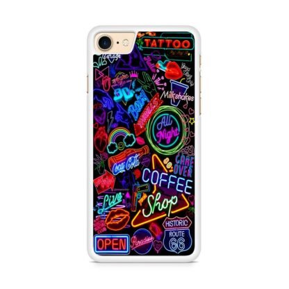 Neon Night City Logo iPhone 7 / 8 / SE 2020 / SE 2022 Case - Image 2