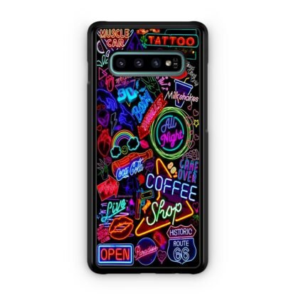 Neon Night City Logo Samsung Galaxy S10 / S10e / S10 Plus / S10 5G Case