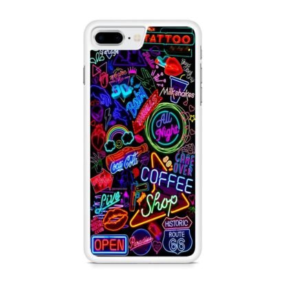 Neon Night City Logo iPhone 7 Plus / 8 Plus Case - Image 2