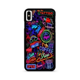 Neon Night City Logo iPhone X / XR / XS / XS Max Case