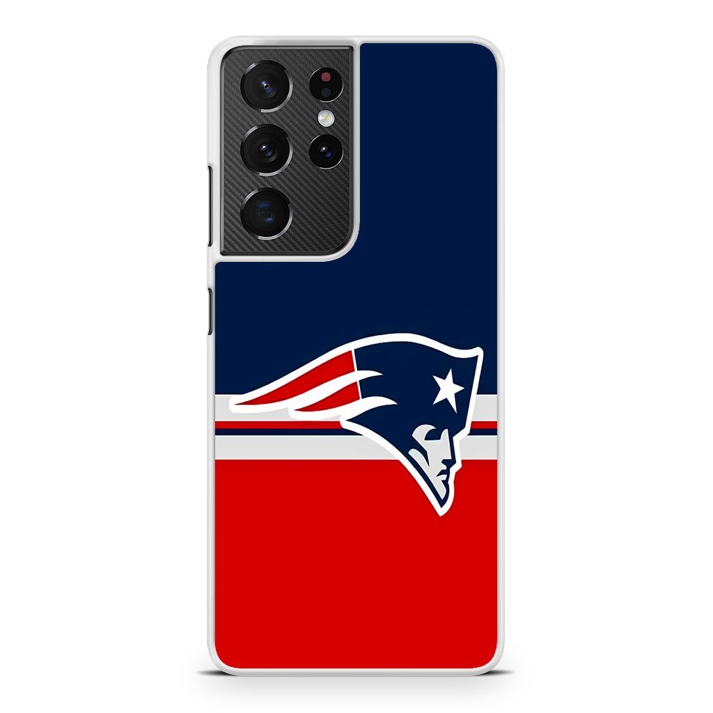 New England Patriots Blue Red Logo Samsung Galaxy S21 / S21 Plus / S21 Ultra / S21 FE Case - Image 2