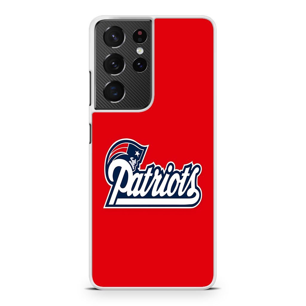 New England Patriots Red Samsung Galaxy S21 / S21 Plus / S21 Ultra / S21 FE Case - Image 2