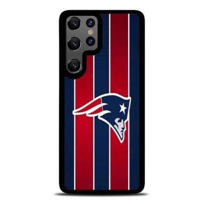 New England Patriots Red Blue Stripe Samsung Galaxy S25 / S25 Plus / S25 Ultra Case