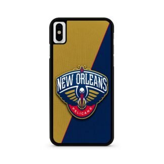 New Orleans Pelicans Carbon Logo iPhone X / XR / XS / XS Max Case