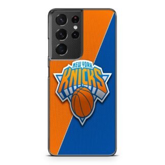 New York Knicks Carbon Logo Samsung Galaxy S21 / S21 Plus / S21 Ultra / S21 FE Case