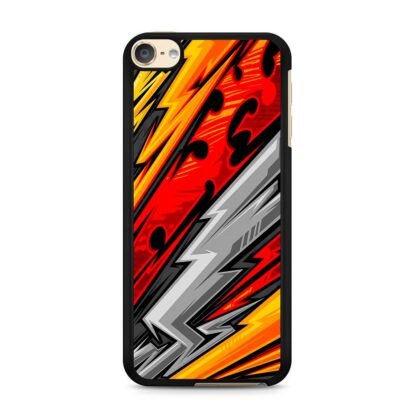 Nichirin Sword Red Blitz Pattern iPod Touch 6 / 7 Case