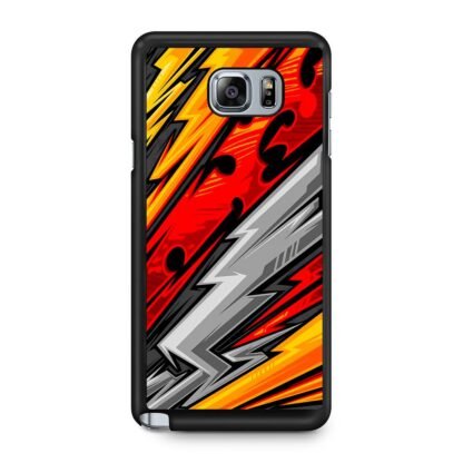 Nichirin Sword Red Blitz Pattern Samsung Galaxy Note 5 Case