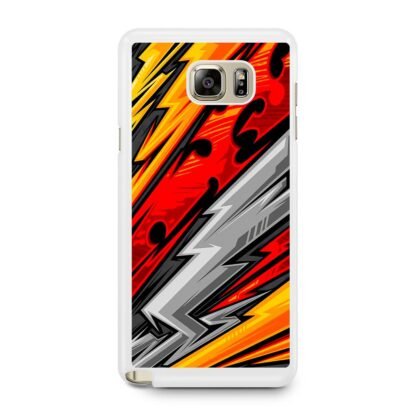 Nichirin Sword Red Blitz Pattern Samsung Galaxy Note 5 Case - Image 2