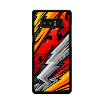 Nichirin Sword Red Blitz Pattern Samsung Galaxy Note 8 Case