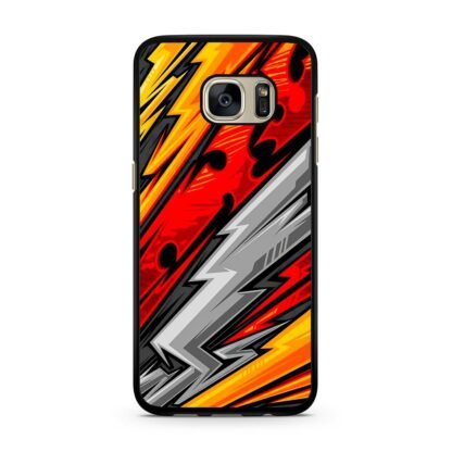 Nichirin Sword Red Blitz Pattern Samsung Galaxy S7 / S7 Edge Case