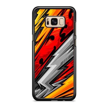 Nichirin Sword Red Blitz Pattern Samsung Galaxy S8 / S8 Plus Case