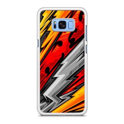 Nichirin Sword Red Blitz Pattern Samsung Galaxy S8 / S8 Plus Case - Image 2