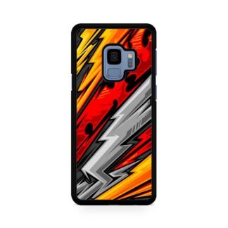 Nichirin Sword Red Blitz Pattern Samsung Galaxy S9 / S9 Plus Case
