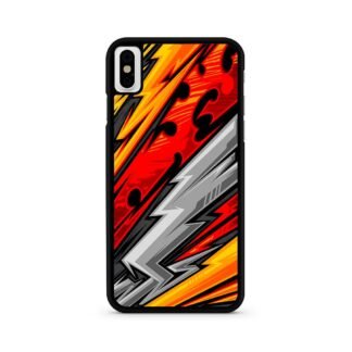 Nichirin Sword Red Blitz Pattern iPhone X / XR / XS / XS Max Case