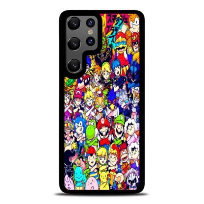 Nintendo Game Characters Collage Samsung Galaxy S25 / S25 Plus / S25 Ultra Case